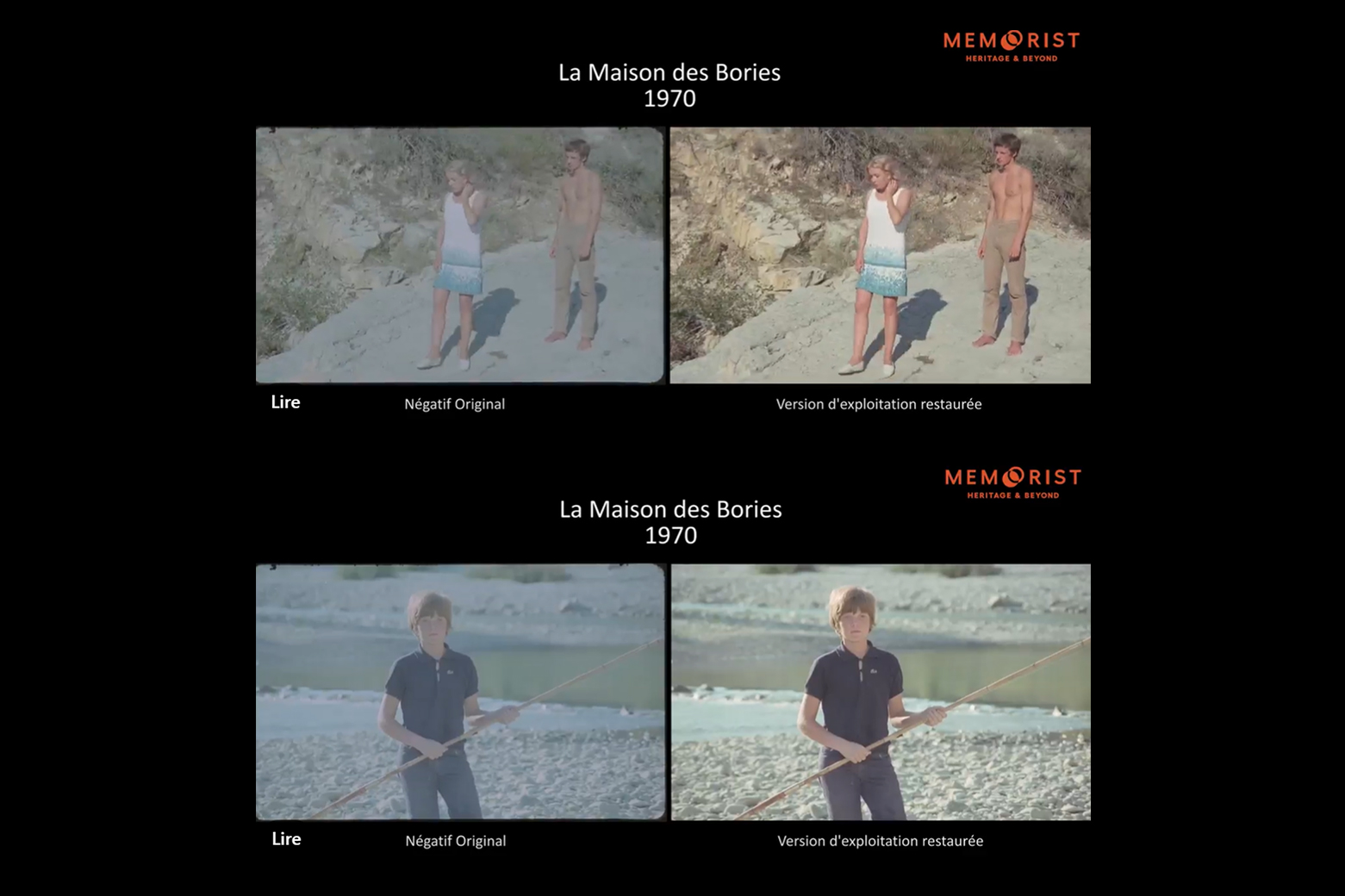 Restauration d’un film du patrimoine ; La maison des bories 